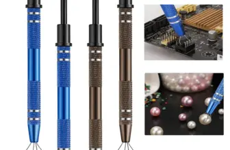 *🔧 מלקחיים מקצועיים עם 4 טפרים לחילוץ שבבים וחלקים אלקטרוניים זעירים*