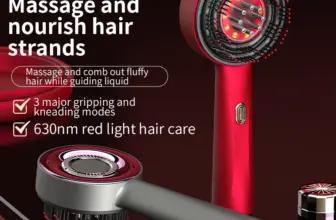 *מסרק מסאז' חשמלי עם אור אדום לצמיחת שיער וטיפול בנשירה* 💆‍♀️