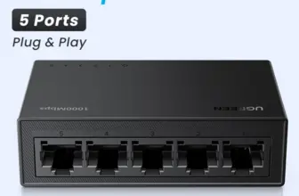 *🔌 סוויץ' רשת UGREEN גיגאביט 5 פורטים – 1000Mbps*