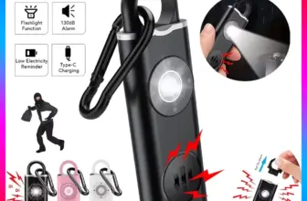 *🔔 מחזיק מפתחות אזעקה אישית להגנה עצמית 130dB עם פנס LED – נטען!*