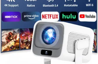 *מקרן 4K נייד HUAWEISHI – קולנוע ביתי אמיתי בכל מקום! 🎬🔥*