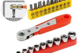 *🔧 מברגה רצ'ט זווית 90 מעלה + סט ביטים מקצועי*