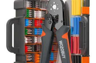 *🔧 ערכת כלי לחיצה מקצועית לחיווט חשמלי + 1200 מחברים*