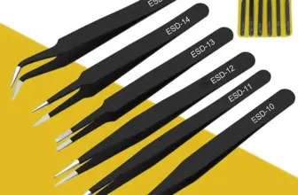 *סט 6 פינצטות נירוסטה אנטי-סטטיות למודליסטים ותיקונים* 🔧