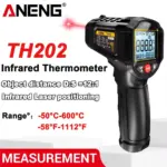 *🌡️ מד טמפרטורה אינפרא אדום דיגיטלי ANENG TH202 – בלי מגע!*