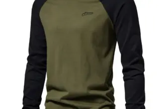 *👕 חולצת AIOPESON לגברים – 100% כותנה, שרוול ארוך*