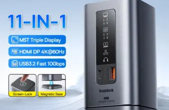 *תחנת עגינה מגנטית Baseus 11-IN-1 – כל מה שהמחשב שלך צריך בהתקן אחד! 🔥💻*