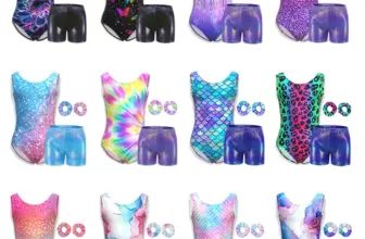 *בגד התעמלות לילדות עם מכנסון תואם וסרט שיער 🤸‍♀️*