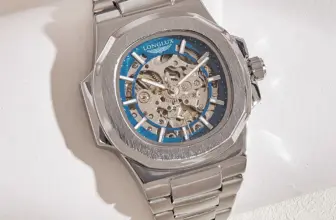 *⌚ שעון מכני אוטומטי LONGLUX – עיצוב שלד יוקרתי מנירוסטה*