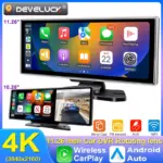 *מצלמת דרך 4K עם מסך ענק 10 אינץ' + CarPlay אלחוטי + ניווט GPS 🚗📹*