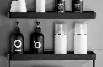 *מדף פינתי לאמבטיה – ללא קידוח!* 🚿🖤