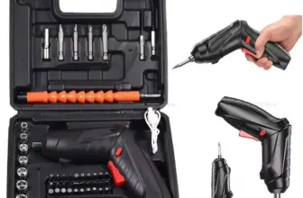 *סט מברג חשמלי נטען 47 חלקים 36V עם סוללת ליתיום מתקפלת* 🔧