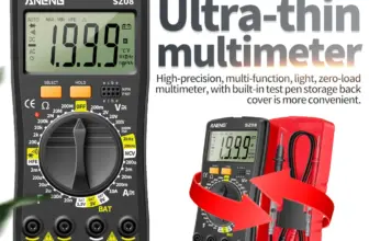 *מולטימטר דיגיטלי מקצועי ANENG SZ08 – דק במיוחד עם אחסון אוטומטי* 📏⚡