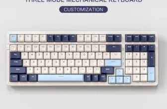 *⌨️ מקלדת מכנית אלחוטית K8 – 100 מקשים, חיבור משולש וחווית הקלדה מושלמת*