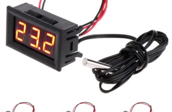 *מד טמפרטורה דיגיטלי עם חיישן 1 מטר – לרכב ולכל שימוש! 🌡️*