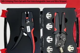 *מסרקת קרימפ מקצועית DuPont + 5 ראשים להחלפה וכלי הפשטת חוטים* 🔧