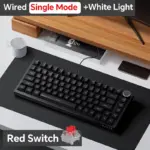*⌨️ מקלדת מכאנית Ajazz AK820 – גיימינג ומשרד ברמה אחרת!*