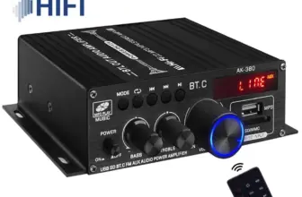 *🔊 מגבר סאונד דיגיטלי HIFI עם בלוטות' – 2.0 ערוצים*