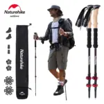 *מקלות טיול Naturehike – סיבי פחמן מתקפלים 2 יחידות* 🏔️
