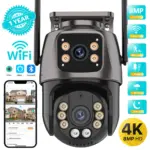 *מצלמת אבטחה WIFI חכמה 4K עם מסך כפול ומעקב אוטומטי* 🎥