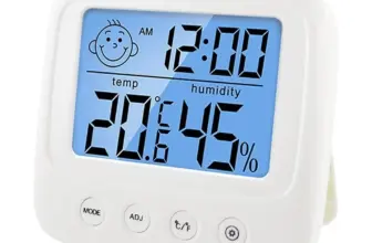 *מד טמפרטורה ולחות דיגיטלי LCD עם תאורה אחורית* 🌡️💧