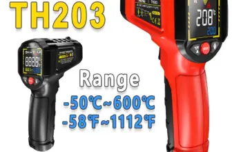 *מד חום אינפרא אדום דיגיטלי ANENG TH203 – מקצועי ללא מגע!* 🌡️
