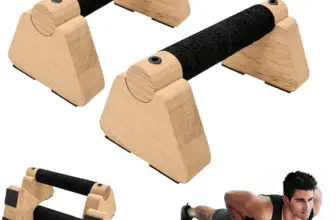*זוג ברים מעץ לשכיבות סמיכה – הופכים את הבית לחדר כושר מקצועי!* 💪🏋️