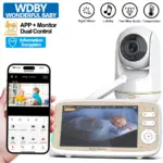 *מוניטור תינוקות WIFI עם מסך 5 אינץ' ושליטה כפולה* 👶📱
