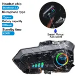 *אוזניות Bluetooth 5.3 לקסדת אופנוע – דיבורית חכמה ונגן מוזיקה!* 🏍️🎧