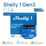 *🔌 Shelly 1 Gen3 – ממסר חכם WiFi+Bluetooth*