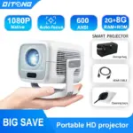 *פרויקטור DITONG X3Plus – קולנוע ביתי באיכות 1080P מקורית!* 🎬