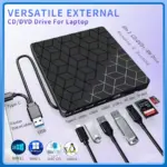 *💿 כונן DVD חיצוני 7 ב-1 – USB 3.0 ומחבר Type C*