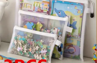 *תיק רשת שקוף עם רוכסן לאחסון ומיון – הפתרון לסדר מושלם!* 📁