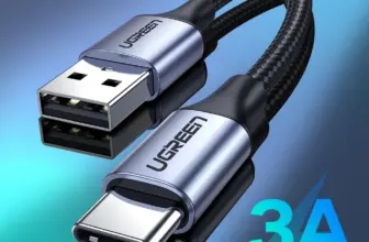 *כבל טעינה מהירה UGREEN USB-C – 3A לאייפון 17/16, סמסונג, שיאומי* ⚡
