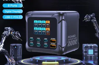 *מטען GaN 420W חכם עם תצוגה דיגיטלית – 6 יציאות טעינה מהירה!* ⚡