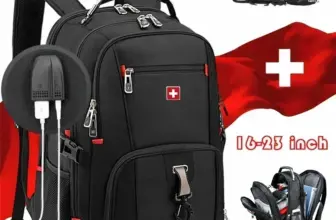 *תיק גב SWISS למחשב נייד 17" – עמיד במים עם טעינת USB* 💼