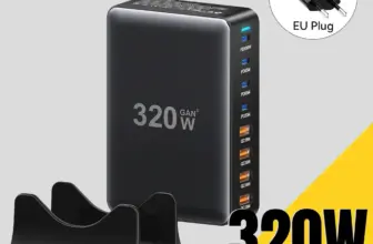 *מטען שולחני 320W עם 8 יציאות – תחנת טעינה חכמה למשרד ולבית* ⚡💼