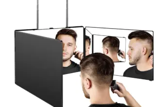 *מראה איפור מתקפלת נסיעות 360° עם וו טלסקופי מתכוונן* 🪞✨