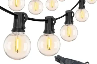 *💡 שרשרת נורות LED עם 25 נורות בסגנון רטרו לחצר ולאירועים*
