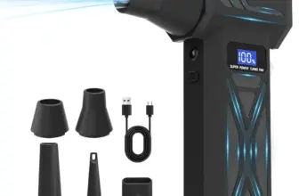 *מפוח אוויר חזק P70 – 110,000 סל"ד עם תצוגת סוללה ותאורת LED* 💨