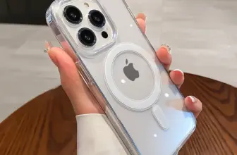 *כיסוי שקוף מגנטי לאייפון עם תמיכה בטעינה אלחוטית* 📱✨