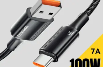 *כבל טעינה מהירה 100W מקצועי – Essager Type C* ⚡