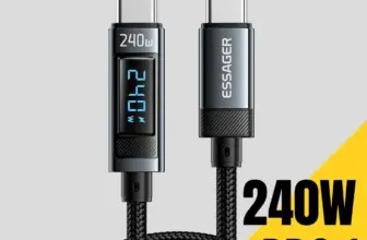**כבל טעינה מהירה 240W USB-C לUSB-C מבית Essager ⚡**