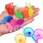 **סט 10 דגי זהב גומי לאמבטיה – משחק מים לילדים** 🐠🛁
