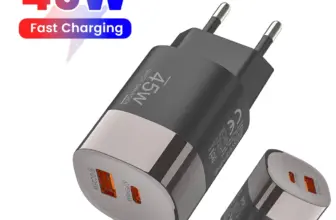 *מטען מהיר 45W עם 2 יציאות – טעינה מהירה במחיר שובר שוק!* ⚡