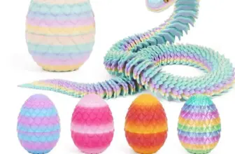 **🐍 ביצת נחש מסתובבת להדפסת 3D – פיגורת אקשן מתנה מושלמת**