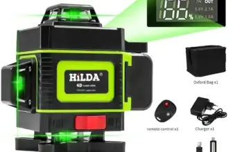 *מאזן לייזר ירוק HILDA 16/12 קווים – המקצועי שכולם מחפשים!* 🎯