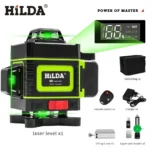 *🔧 HILDA פלס לייזר ירוק 16 קווים – רמה עצמית מקצועית 360 מעלות*