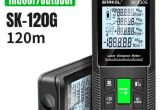 *מד טווח לייזר דיגיטלי 120 מטר – מדידה מקצועית בלחיצת כפתור!* 📏✨