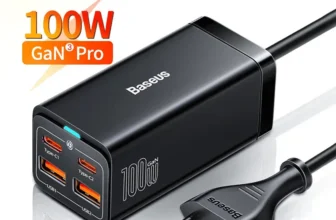 *מטען שולחני Baseus GaN3 – 100W⚡ | טעינה מהירה ל-4 מכשירים בו-זמנית!* 🔌💻📱